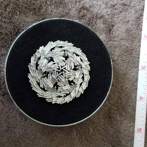 Vintage 1970's Trifari Silvertone Pin